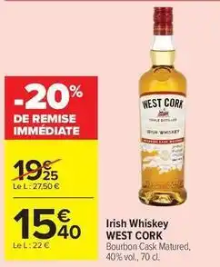 Carrefour Drive Irish whiskey offre