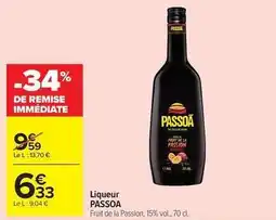 Carrefour Drive Passoa - liqueur offre