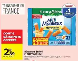 Carrefour Drive Fleury michon - bâtonnets surimi offre