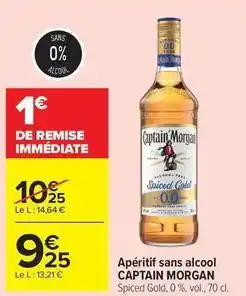 Carrefour Drive Captain morgan - aperitif sans alcool offre