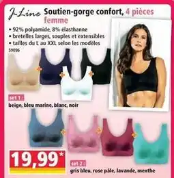 Norma Soutien-gorge confort, 4 pièces femme offre