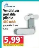 Norma Ventilateur portable pliable offre