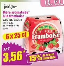 Norma Bière aromatisée à la framboise offre