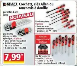 Norma Kraft - crochets, cles allen ou tournevis à douille offre
