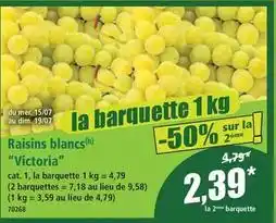 Norma Dim - raisins blancs offre