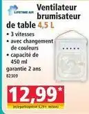 Norma Ventilateur brumisateur de table offre