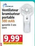 Norma Ventilateur brumisateur portable offre