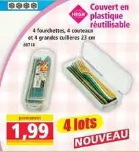 Norma Couvert en plastique réutilisable offre
