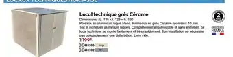 Local technique grêle cérame