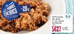 Ecomiam Effiloché de porc à la sauce barbecue offre