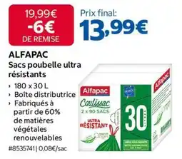 Costco Sacs poubelle ultra résistants offre