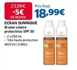 Costco Brune solaire protectrice spf 50 offre