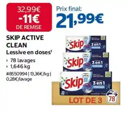 Costco Skip - active clean offre
