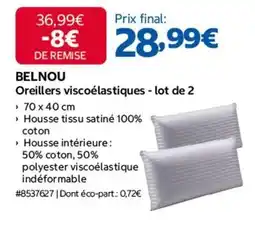 Costco Belnou - oreillers viscoelastiques offre