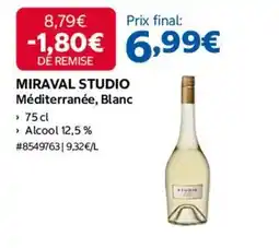 Costco Miraval studio mediterranee blanc offre