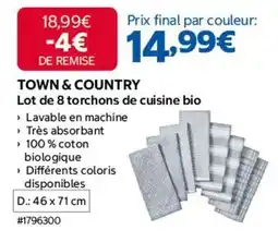 Costco Lot de 8 torchons de cuisine bio offre