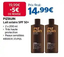Costco Lait solaire spf 50+ offre