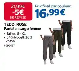 Costco Teddi - pantalon cargo femme offre