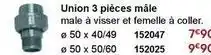 Irrijardin Union 3 pièces mâle offre