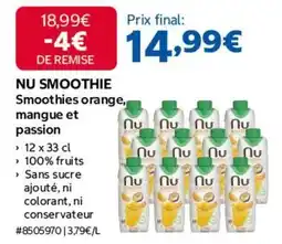 Costco Orange - smoothies , mangue et passion offre