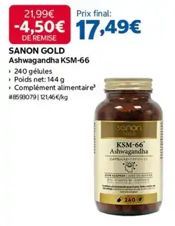 Costco Sanon - ashwagandha ksm-66 offre