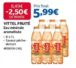 Costco Vittel - eau minerale aromatisée offre