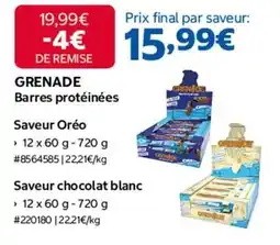 Costco Barres protéinées saveur oréo offre