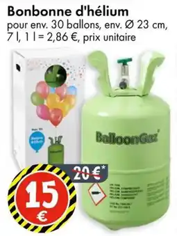 TEDi BalloonGaz Bonbonne d'hélium offre