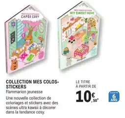 E.Leclerc Espace Culturel MES COLOS-STICKERS Flammamion jeunesse offre