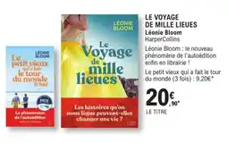 E.Leclerc Espace Culturel Léonie bloom le voyage de mille lieues offre