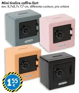 TEDi Frontier Safe Mini tirelire coffre-fort offre