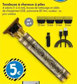 TEDi Tondeuse a cheveux a piles offre