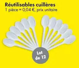 TEDi Réutilisables cuillères offre