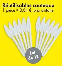 TEDi Réutilisables couteaux offre