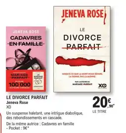 E.Leclerc Espace Culturel XO LE DIVORCE PARFAIT offre