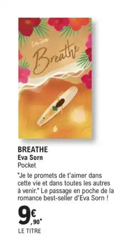 E.Leclerc Espace Culturel Pocket Breathe Eva Sorn offre