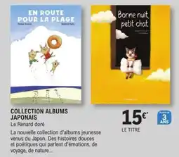 E.Leclerc Espace Culturel Collection albums japonais offre