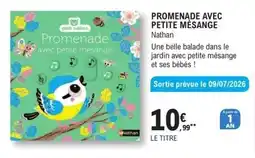 E.Leclerc Espace Culturel Nathan Promenade avec petite mésange offre