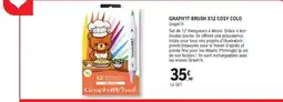 E.Leclerc Espace Culturel Graph'it GRAPH'IT BRUSH X12 COSY COLO offre