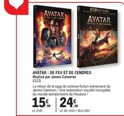E.Leclerc Espace Culturel AVATAR : DE FEU ET DE CENDRES offre