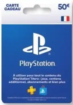 E.Leclerc Espace Culturel PlayStation Carte Cadeau offre