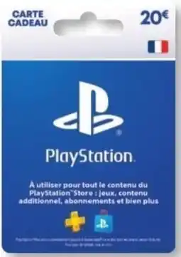 E.Leclerc Espace Culturel PlayStation Carte Cadeau offre