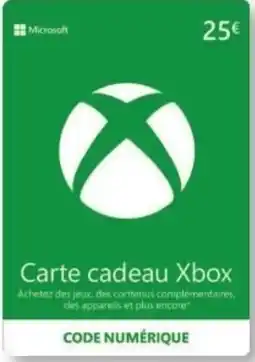 E.Leclerc Espace Culturel Microsoft Carte cadeau Xbox offre