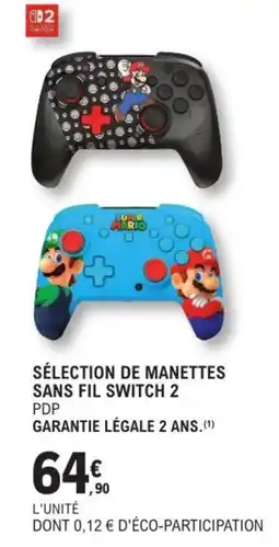 E.Leclerc Espace Culturel Nintendo Switch 2 Manette Super Mario offre
