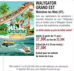 E.Leclerc Espace Culturel WALYGATOR GRAND EST offre