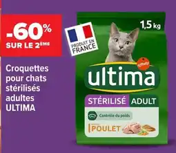 Carrefour Market Ultima croquettes pour chats stérilisés adultes offre