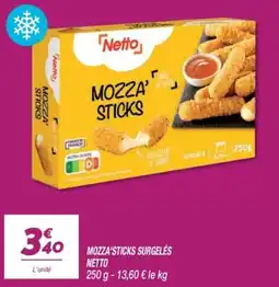 Netto Netto MOZZA'STICKS offre