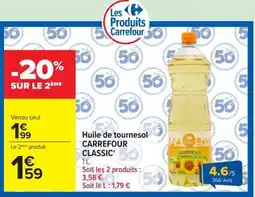 Carrefour Market Carrefour Classic Huile de tournesol offre