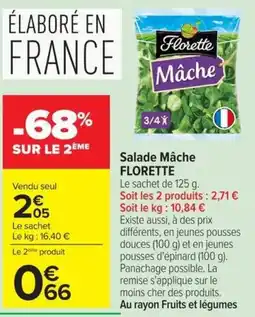 Carrefour Market Florette Mâche offre