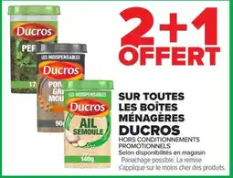 Carrefour Market Ducros sur toutes les boîtes ménagères offre